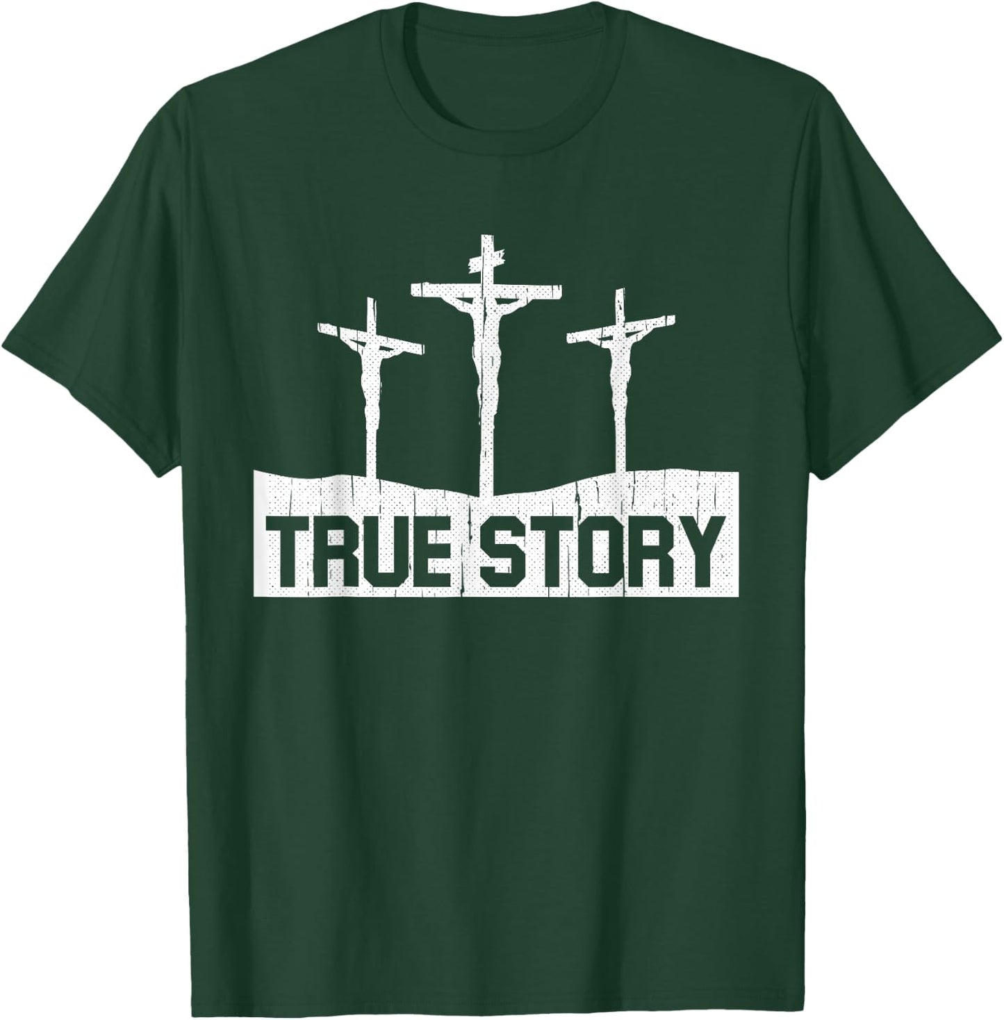 True Story Christmas Jesus On Cross Religious Christian T-Shirt - T-Shirt | Forest