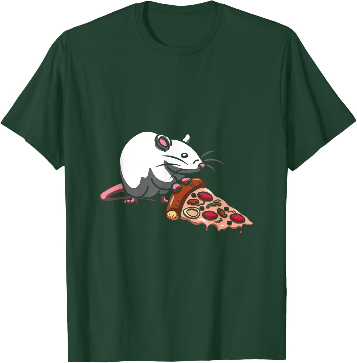 Mouse Rat Italian Dish Pizzetta Baker Foodie Pizza T-Shirt - T-Shirt | Forest