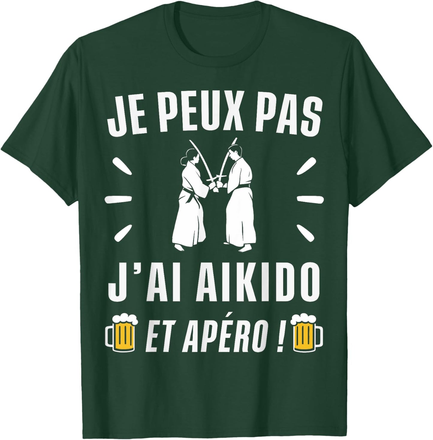 I can't I have Aikido , Black, S T-Shirt - T-Shirt | Forest