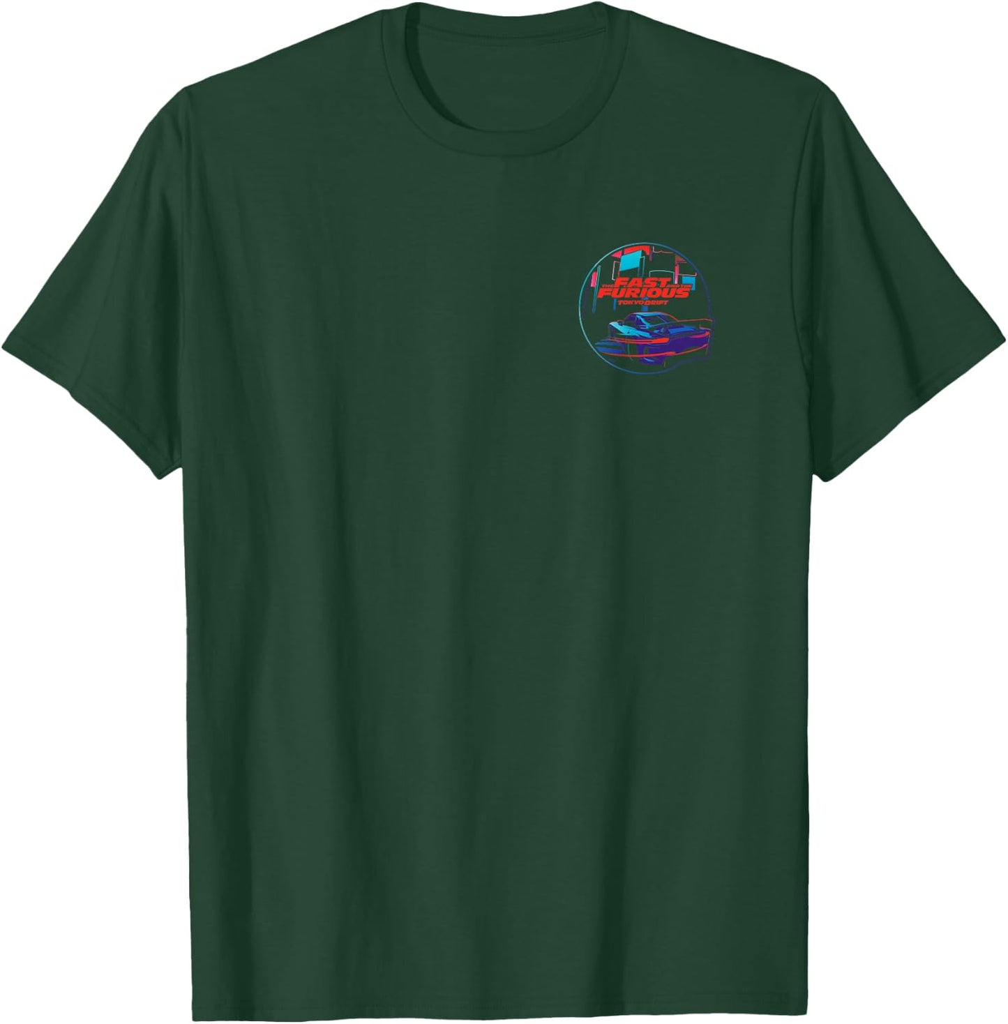 Fast & Furious 25th Anniversary Tokyo Drift Front & Back T-Shirt - T-Shirt | Forest