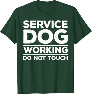 Funny Service Dog Design Women Service Dog Trainer T-Shirt - T-Shirt | Forest