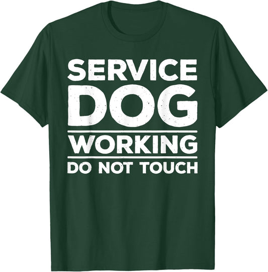 Funny Service Dog Design Women Service Dog Trainer T-Shirt - T-Shirt | Forest