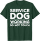 Funny Service Dog Design Women Service Dog Trainer T-Shirt - T-Shirt | Forest