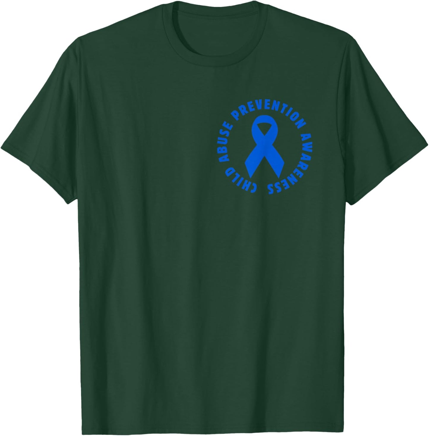 In April We Wear Blue Cool Child Abuse Prevention Awareness T-Shirt - T-Shirt | Forest