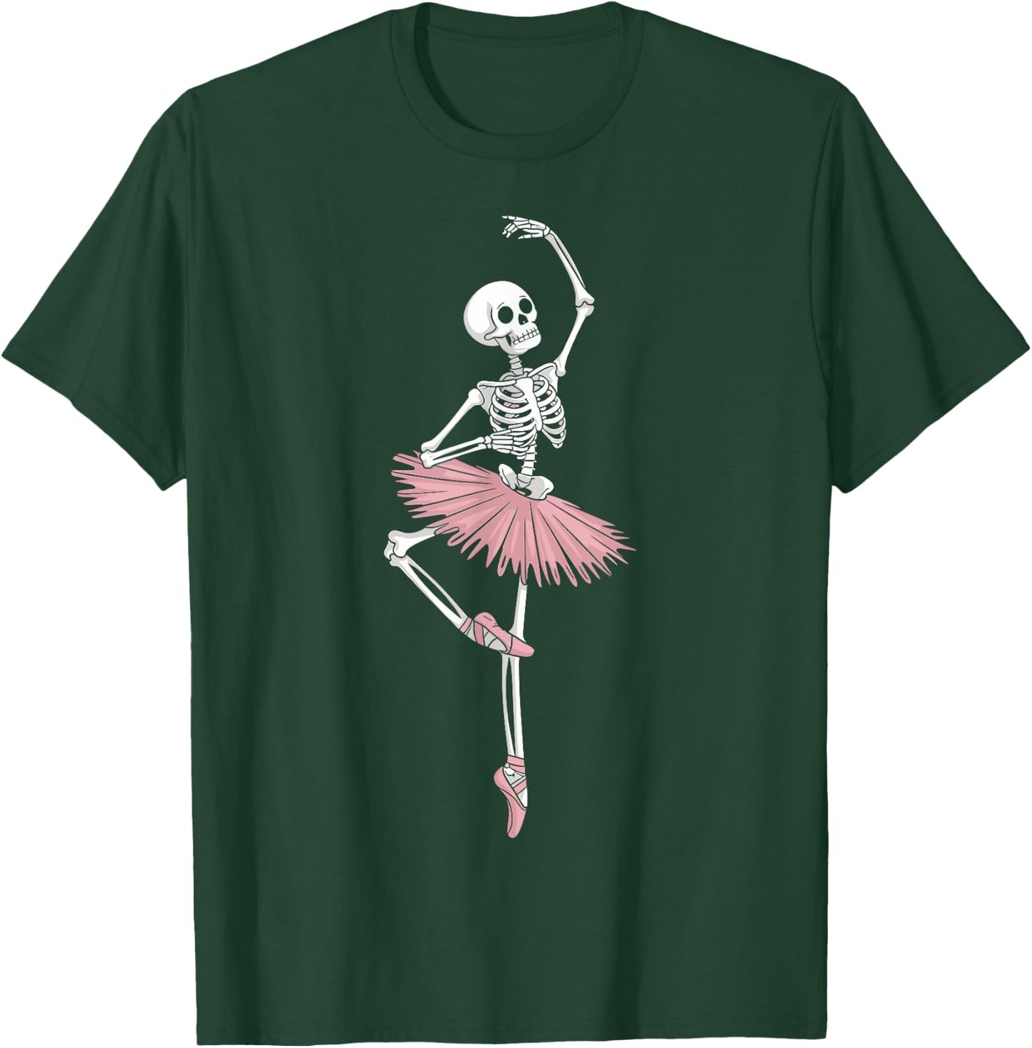 Skeleton Dancing Ballet Lovers Spooky Halloween Dancer T-Shirt - T-Shirt | Forest