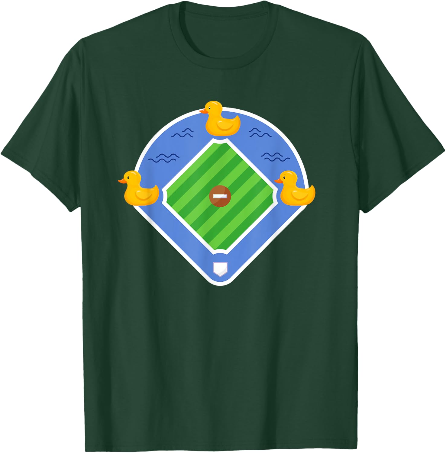 Funny Ducks On The Pond Baseball Quotes Bases Loaded Cute T-Shirt - T-Shirt | Forest