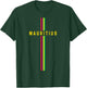 Flag of Mauritius vertical "Mauritius" in capital letters , Black, S T-Shirt - T-Shirt | Forest