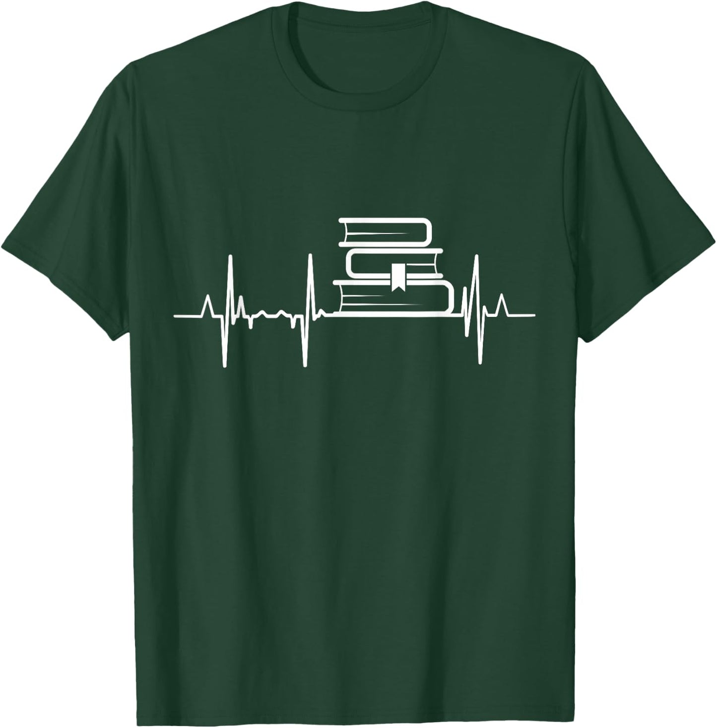 Books Heartbeat T-Shirt - T-Shirt | Forest