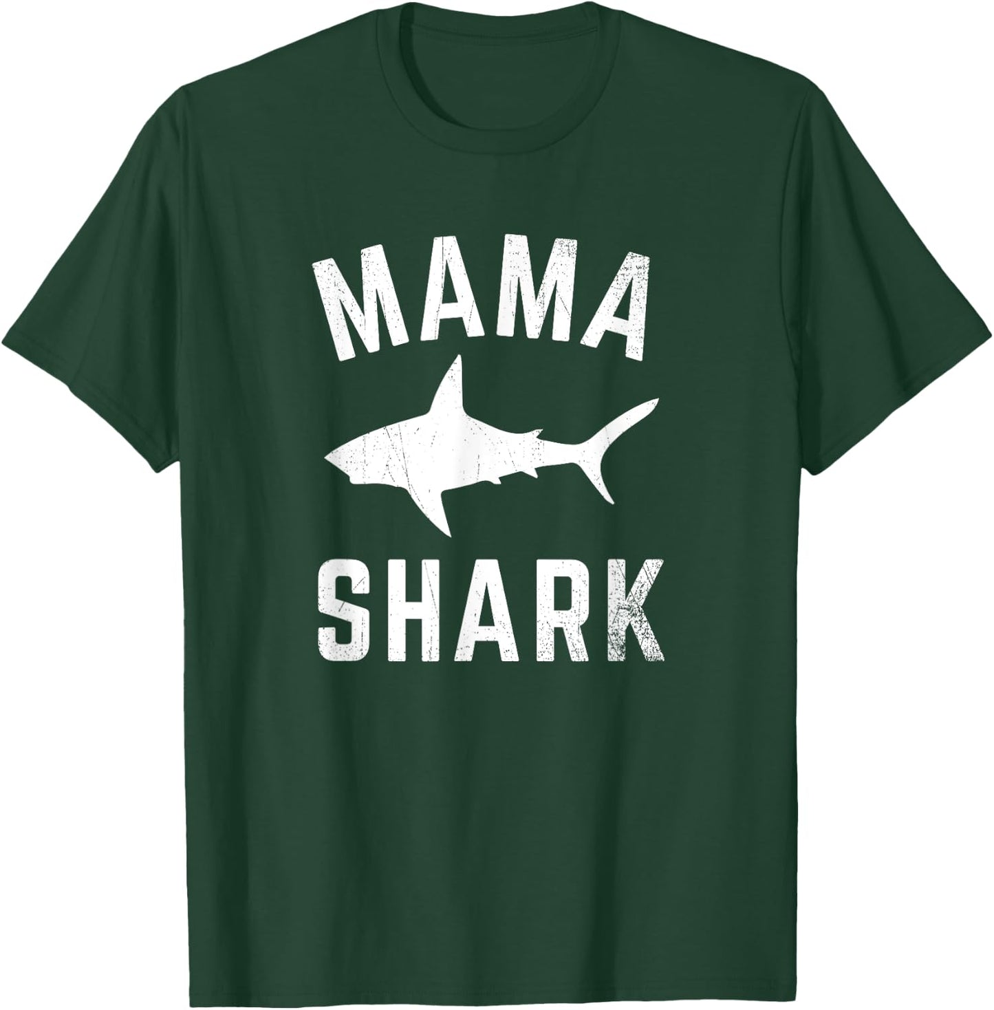 Mama Shark Family Matching Funny Shark Mommy Designer T-Shirt - T-Shirt | Forest