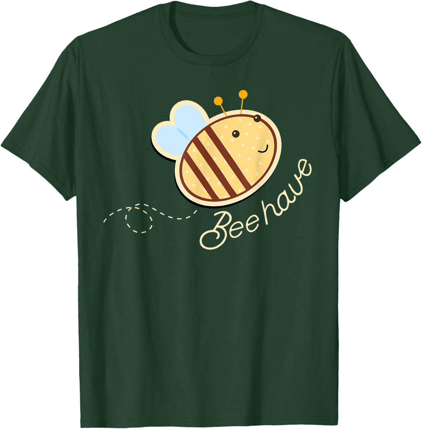 Funny parent teacher cute learn to behave bee kids beehave T-Shirt - T-Shirt | Forest