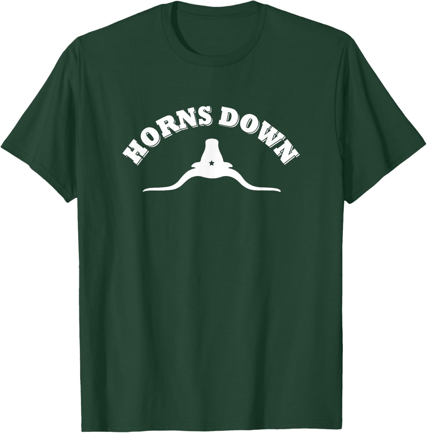 Horns Down Texas T-Shirt - T-Shirt | Forest