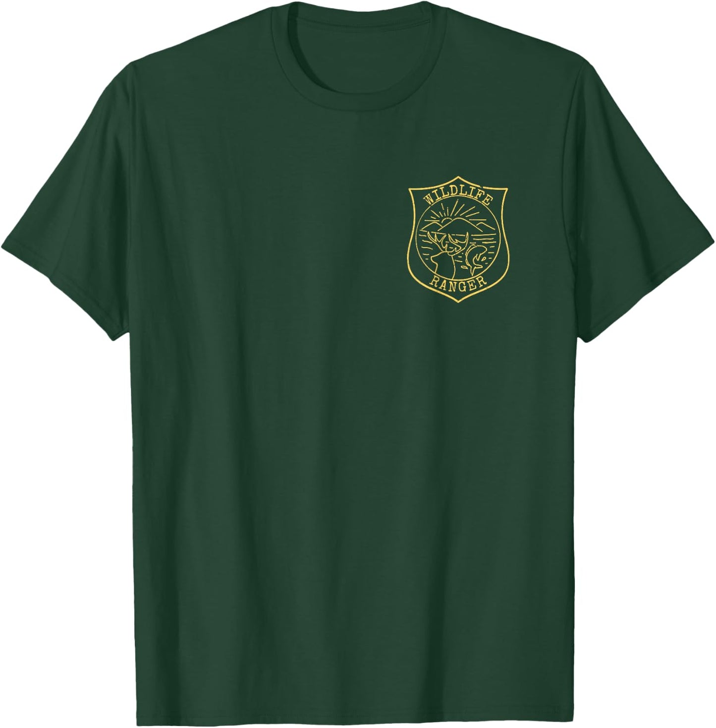 Wildlife Ranger Logo National Park Officer Game Warden Agent T-Shirt - T-Shirt | Forest