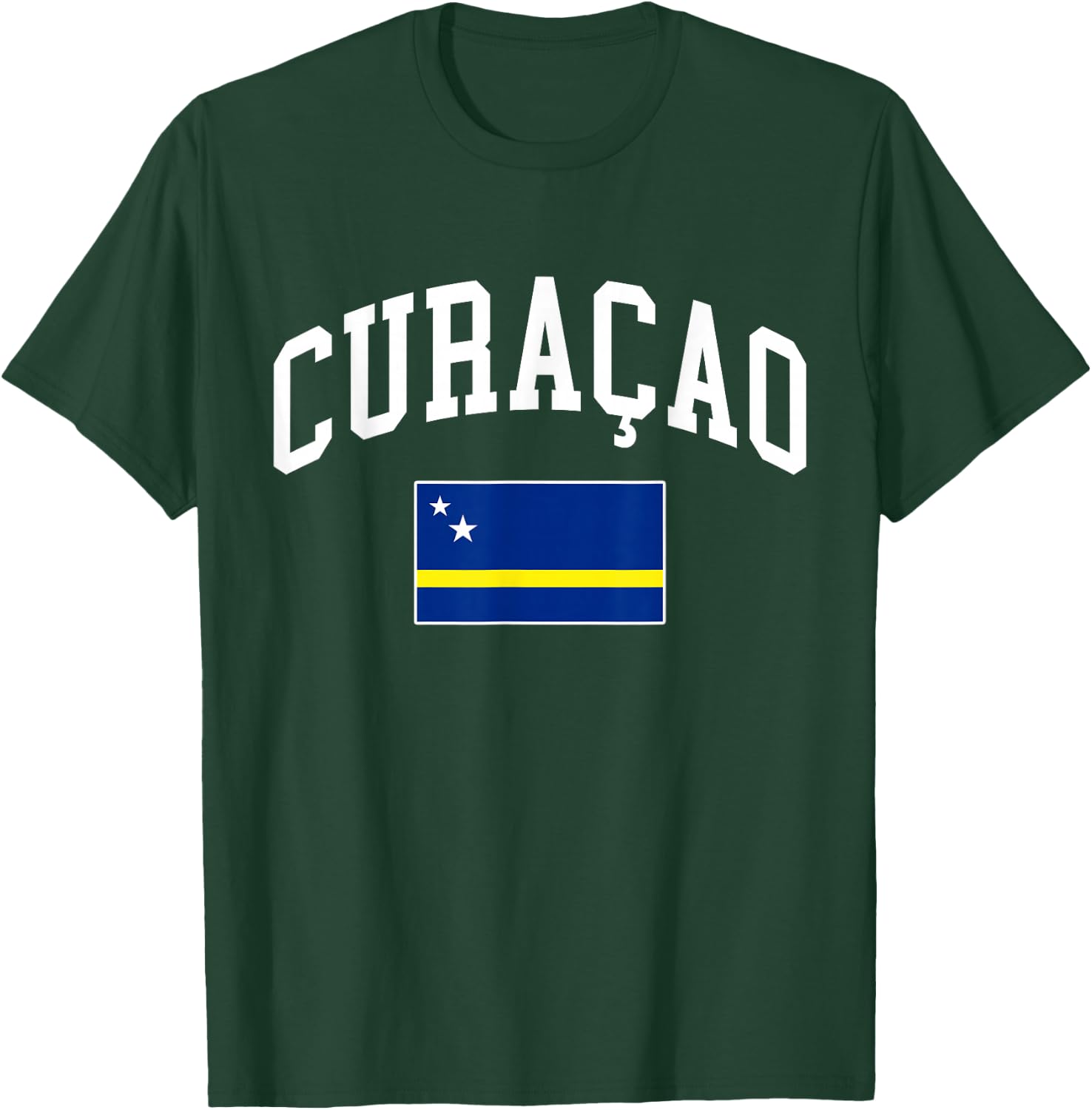 Curaçao Curaçaoan Flag Curacao Retro Vintage Classic Graphic T-Shirt - T-Shirt | Forest
