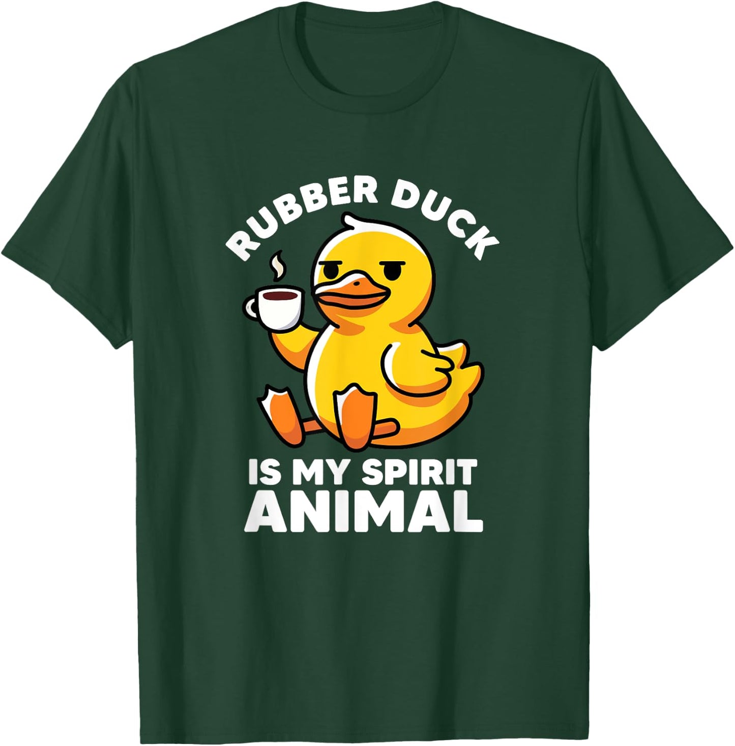 Rubber Duck Is My Spirit Animal I Love Duck Lover Funny Duck T-Shirt - T-Shirt | Forest