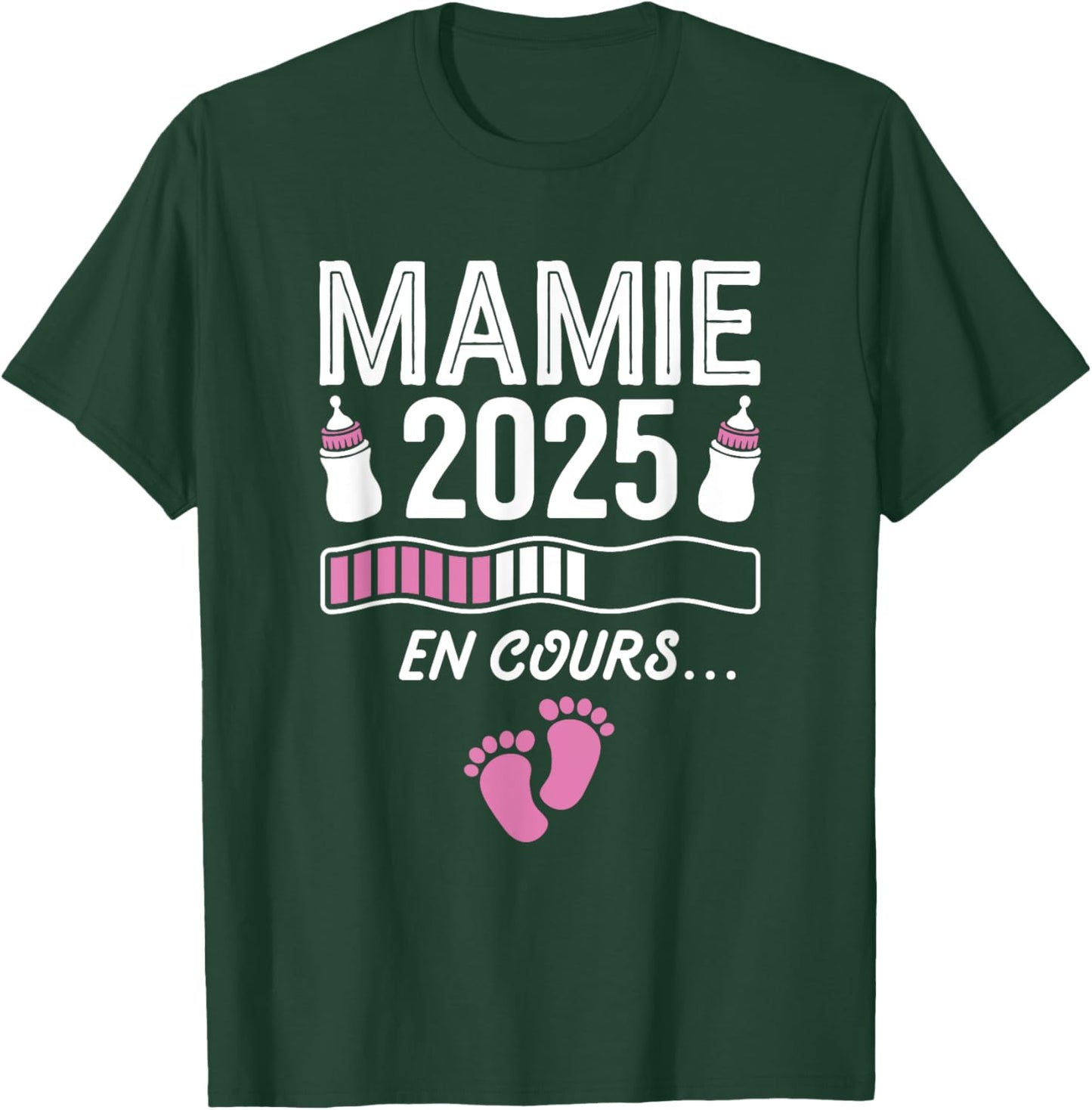 Granny In Progress 2025 Announcement Pregnancy Future Granny 2025 , Black, S T-Shirt - T-Shirt | Forest