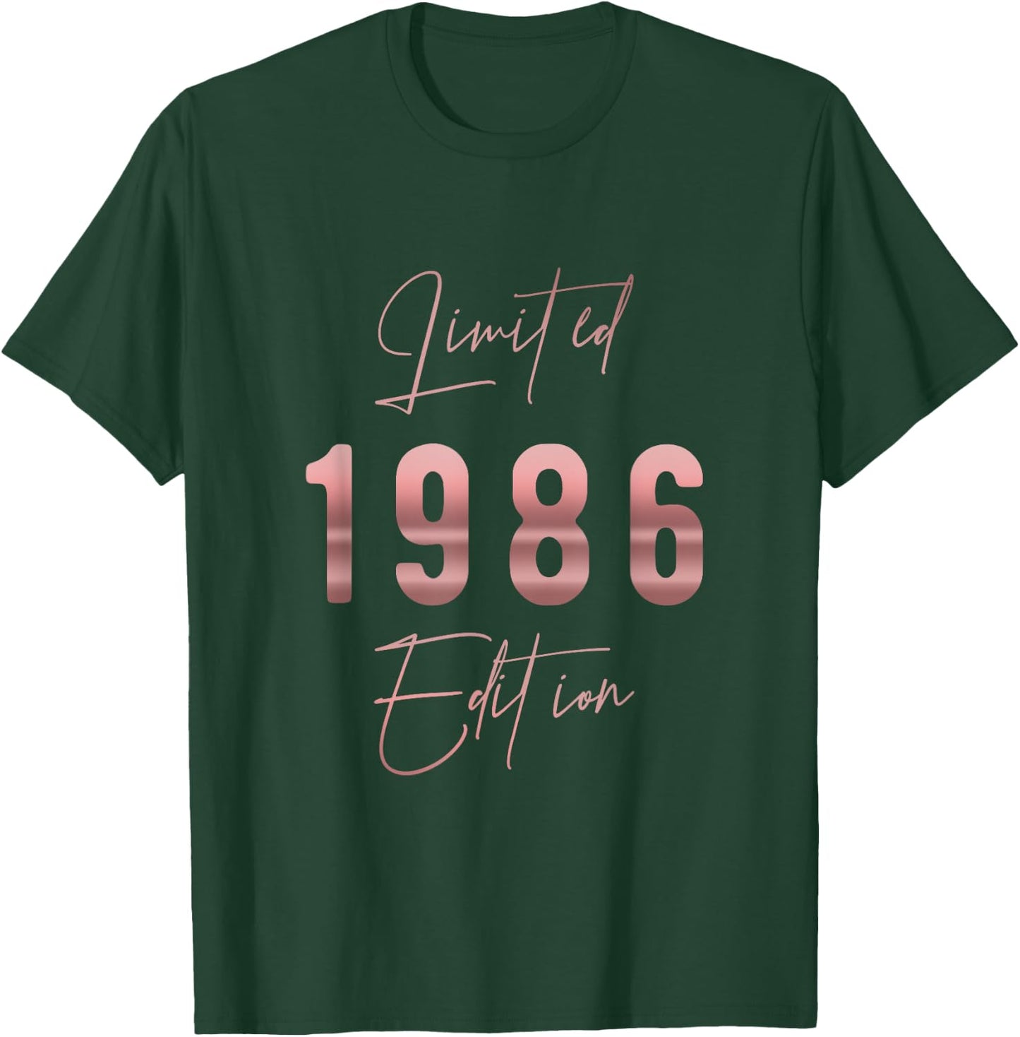 Limited Edition 1986 Birthyear Birthday T-Shirt - T-Shirt | Forest