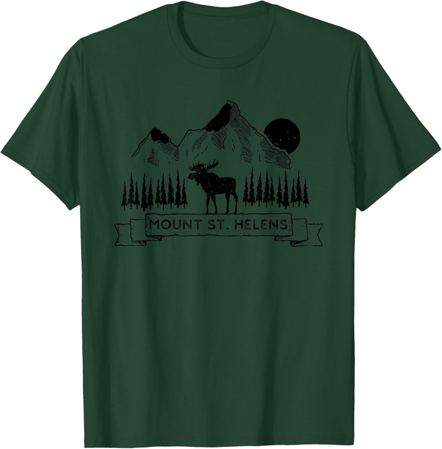 Mount St Helens | Cool Mount St Helens Mountain Volcano Gift T-Shirt - T-Shirt | Forest