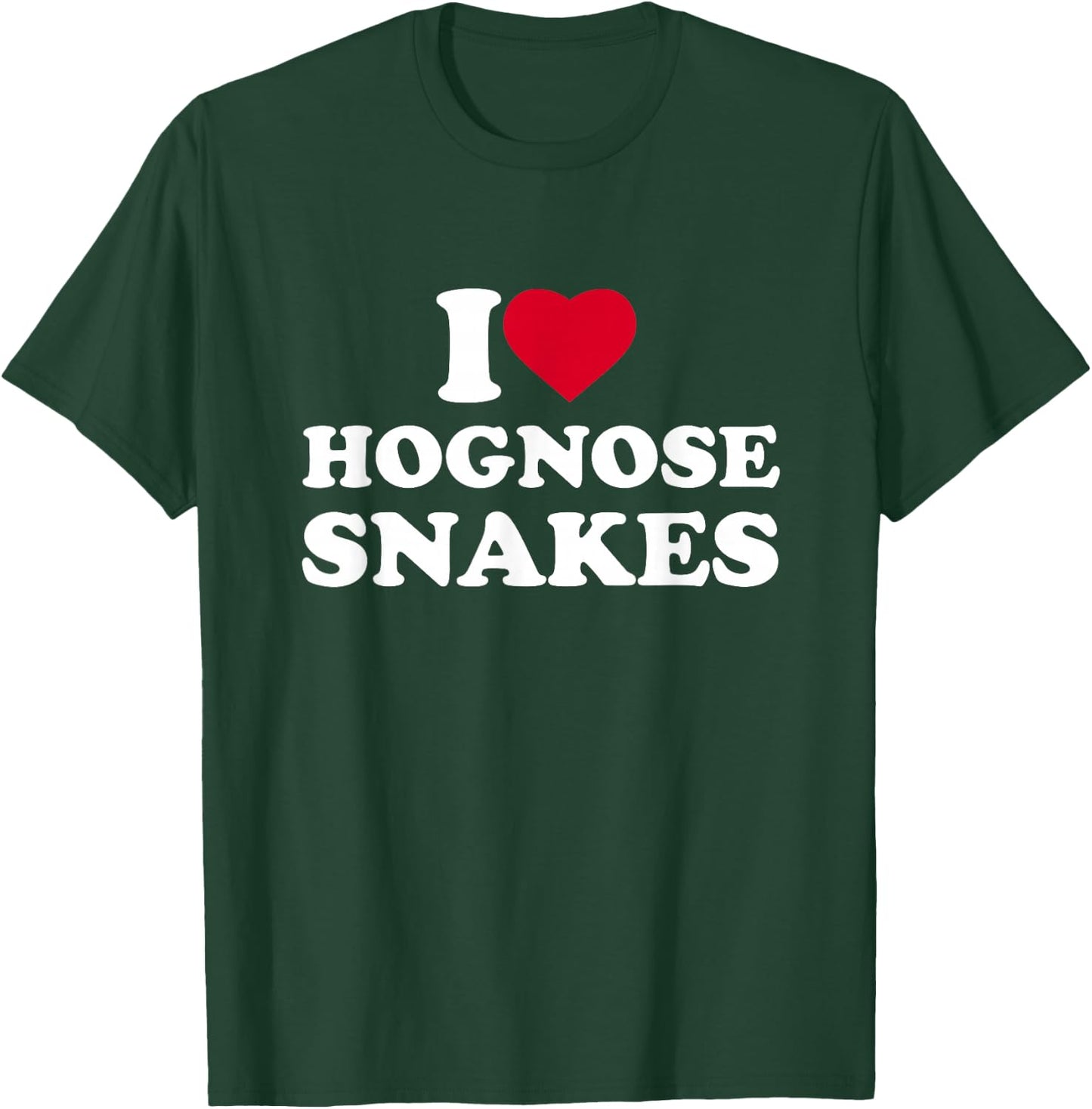 I Love Hognose Snakes Heart Animal Lover T-Shirt - T-Shirt | Forest