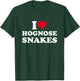 I Love Hognose Snakes Heart Animal Lover T-Shirt - T-Shirt | Forest