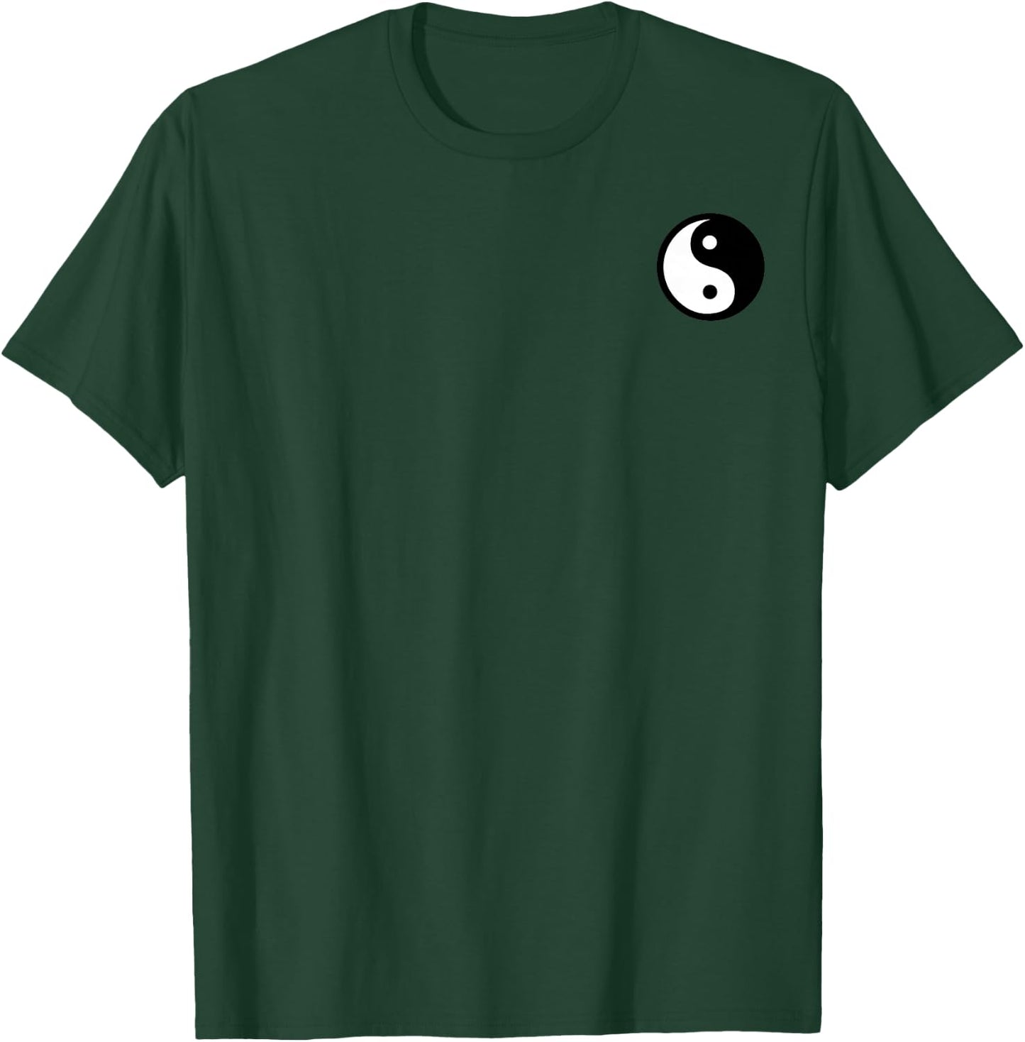 Yin-Yang-Symbol – Kleingedrucktes T-Shirt - T-Shirt | Forest