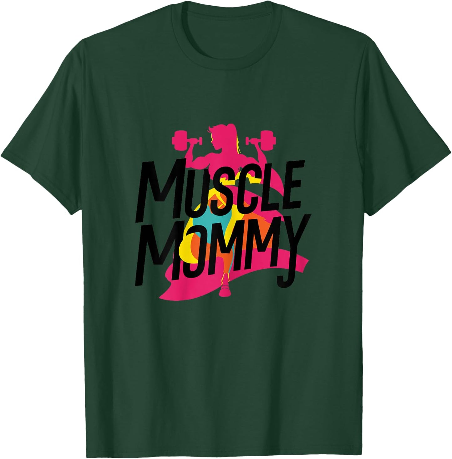 Muscle Mommy Mama Fitnessstudio T-Shirt - T-Shirt | Forest