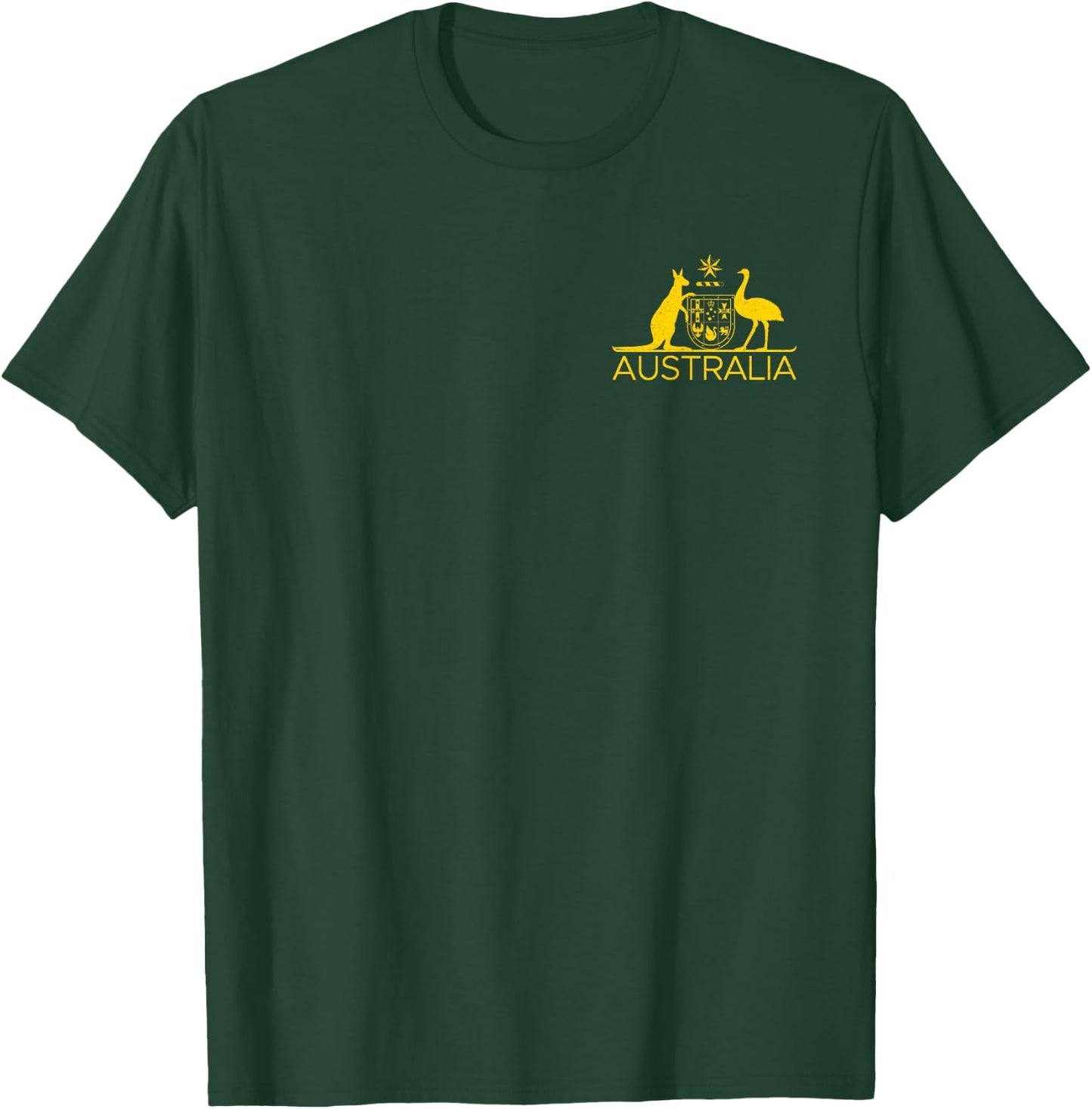 Australia Coat of ARMS Kangaroo and EMU Australian Symbol T-Shirt - T-Shirt | Forest
