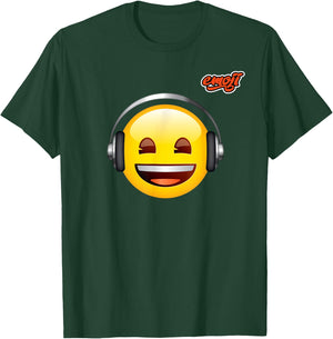casques musique visage heureux Brillant T-Shirt - T-Shirt | Forest