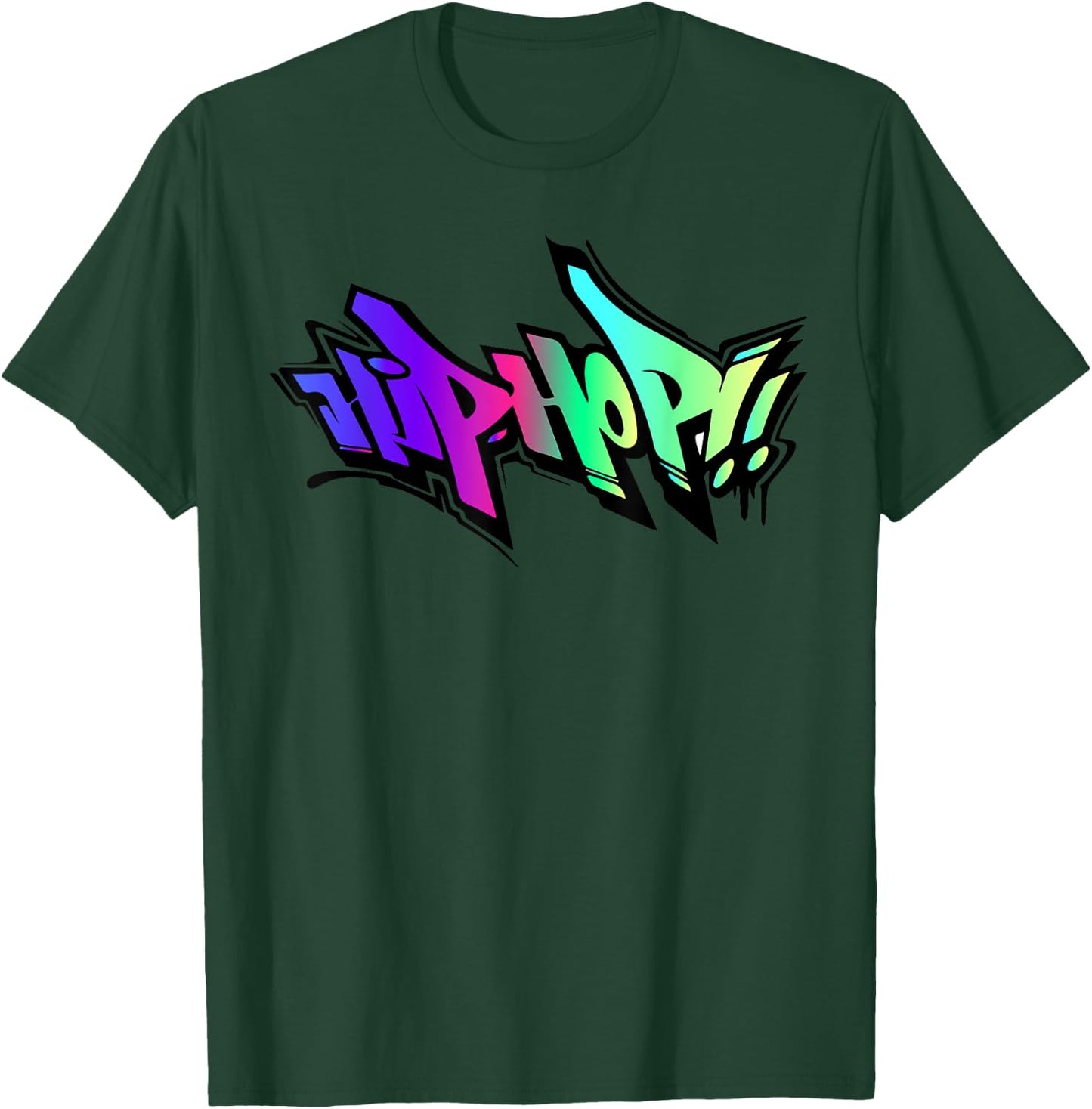 Love Hip Hop Rap Musik, Musiker, cool, regenbogenfarben, bunt T-Shirt - T-Shirt | Forest