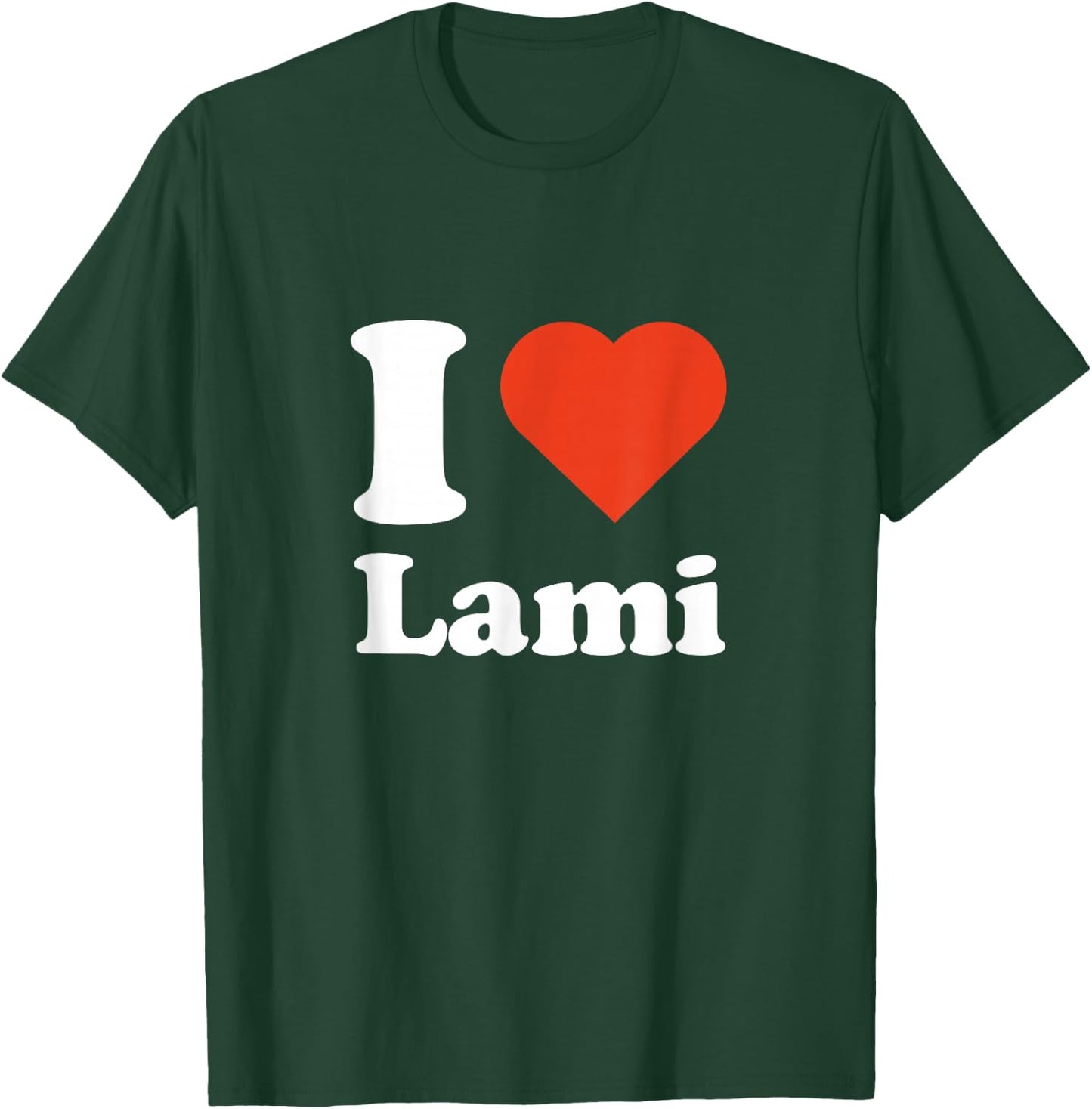 Ich Liebe Lami Rotes Herz Geschenkidee T-Shirt - T-Shirt | Forest