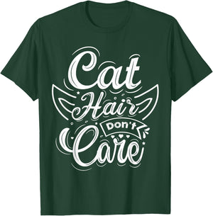 Cat Hair Don't Care Women Kids T-Shirt - T-Shirt | Forest