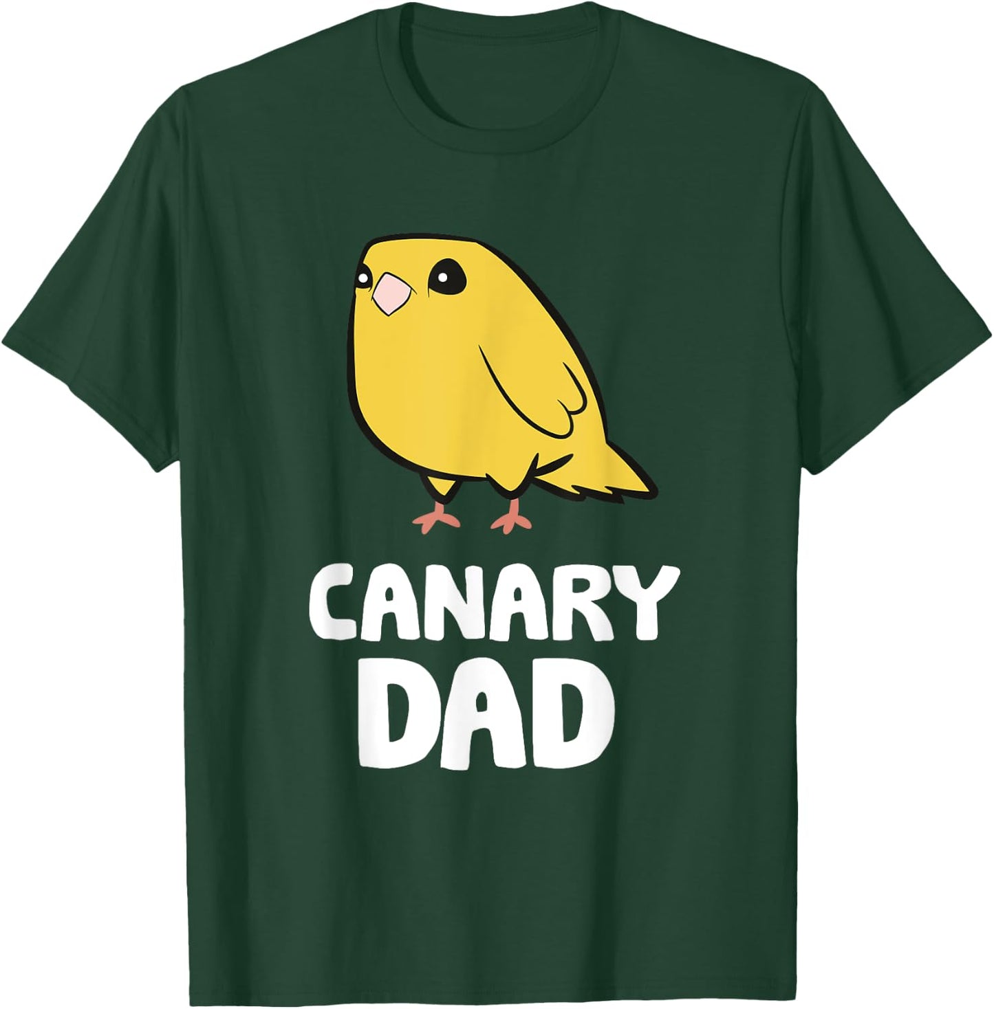 Canary Dad Funny Yellow Canary Papa T-Shirt - T-Shirt | Forest