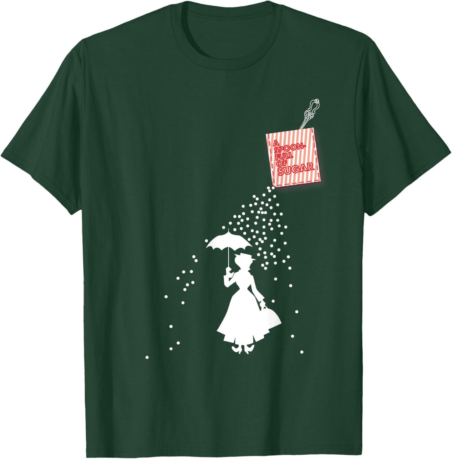 Mary Poppins Spoonfull Pocket T-Shirt - T-Shirt | Forest