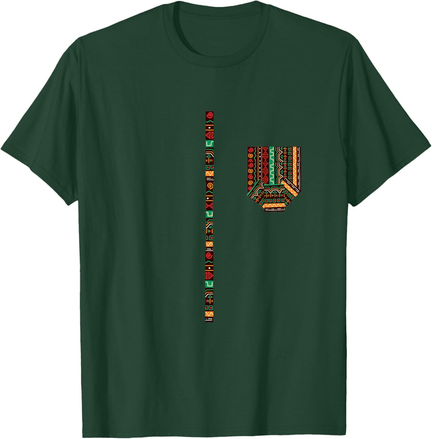 Dashiki Traditional African Print Men's T-Shirt - T-Shirt | Forest