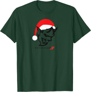Dodge Demon Santa Hat Red T-Shirt - T-Shirt | Forest