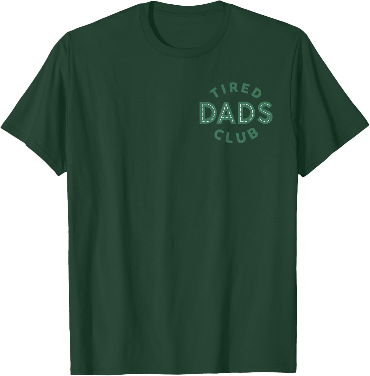 (2 Side) Tired Dads Club Construction Play Cars On Dad Back T-Shirt - T-Shirt | Forest