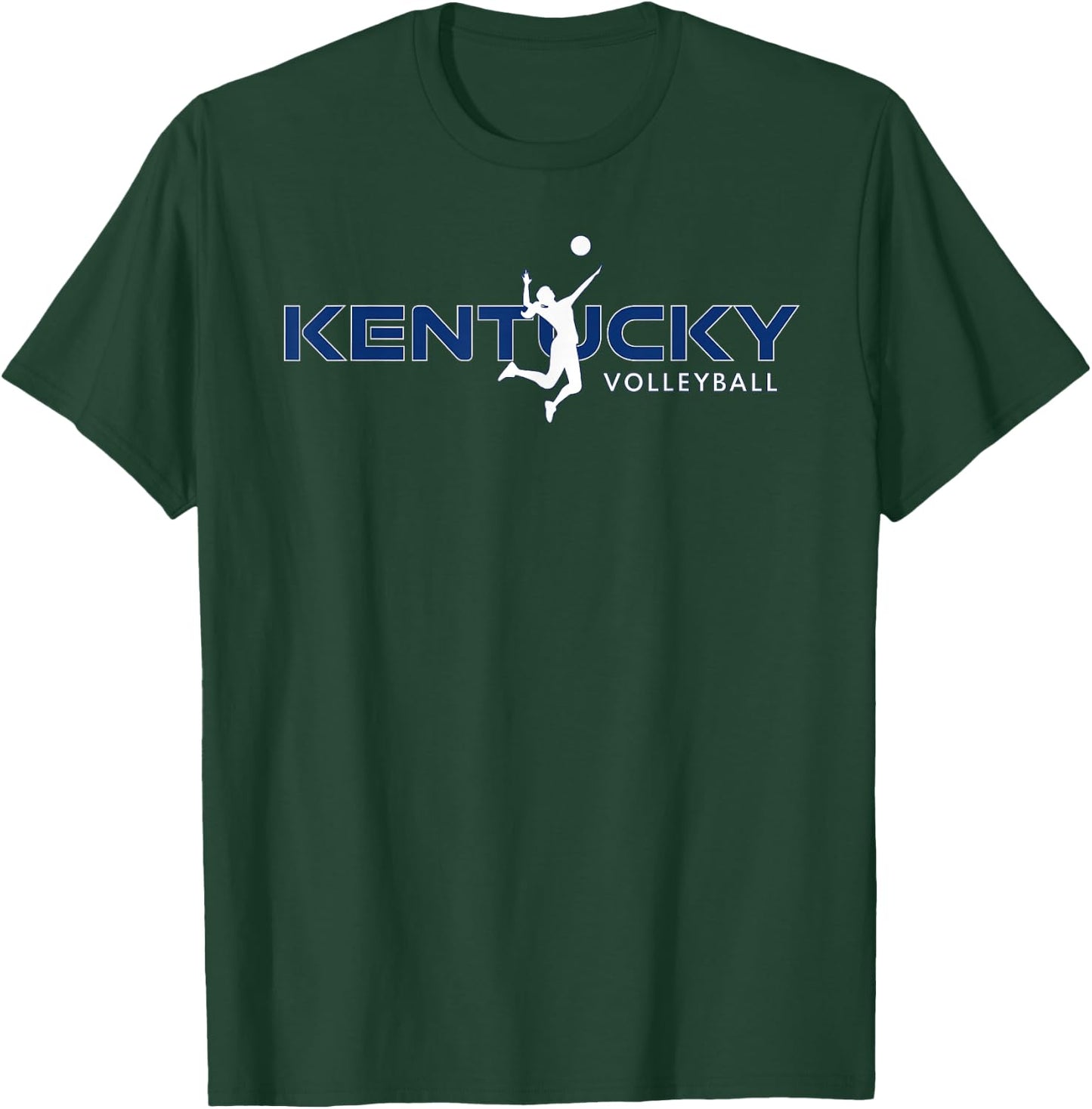 Bluegrass State Sports Fan Kentucky Volleyball Girls Player T-Shirt - T-Shirt | Forest