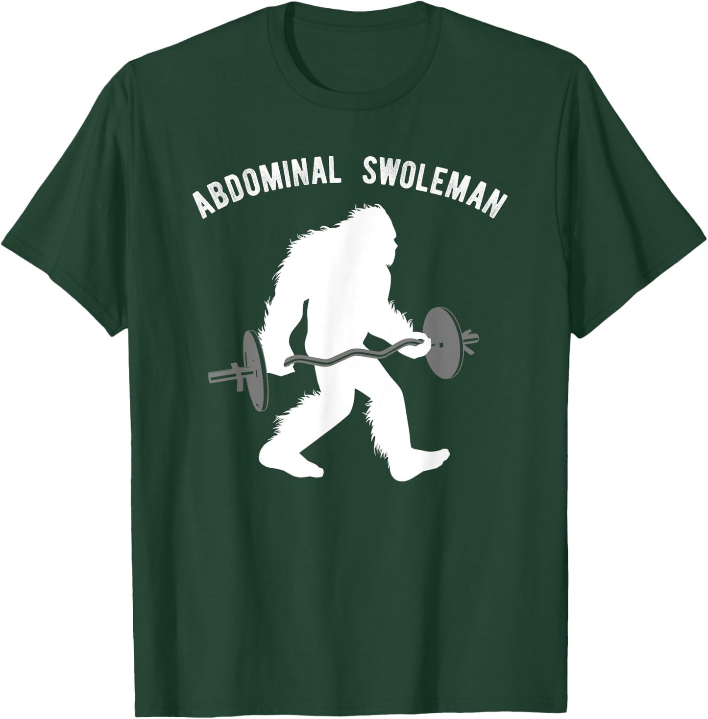 Fun Lifting Yeti Shirt, Abdominal Swoleman Gift T-Shirt - T-Shirt | Forest