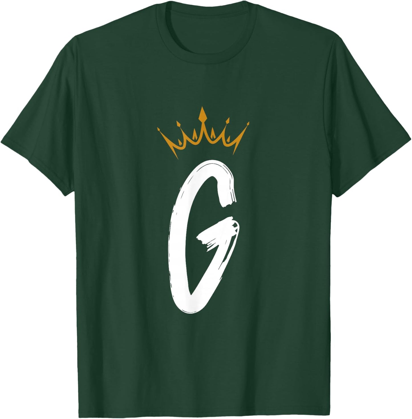 Queen King Letter G - Favorite Letter With Crown Alphabet T-Shirt - T-Shirt | Forest