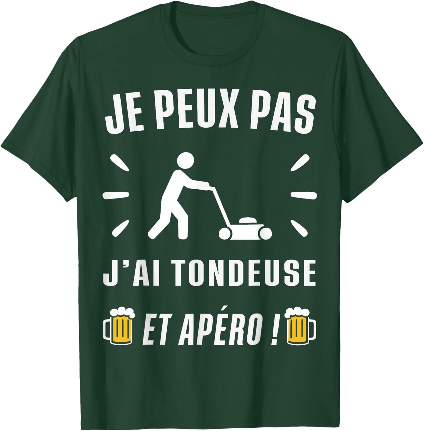 Je peux pas j'ai Tondeuse T-Shirt - T-Shirt | Forest