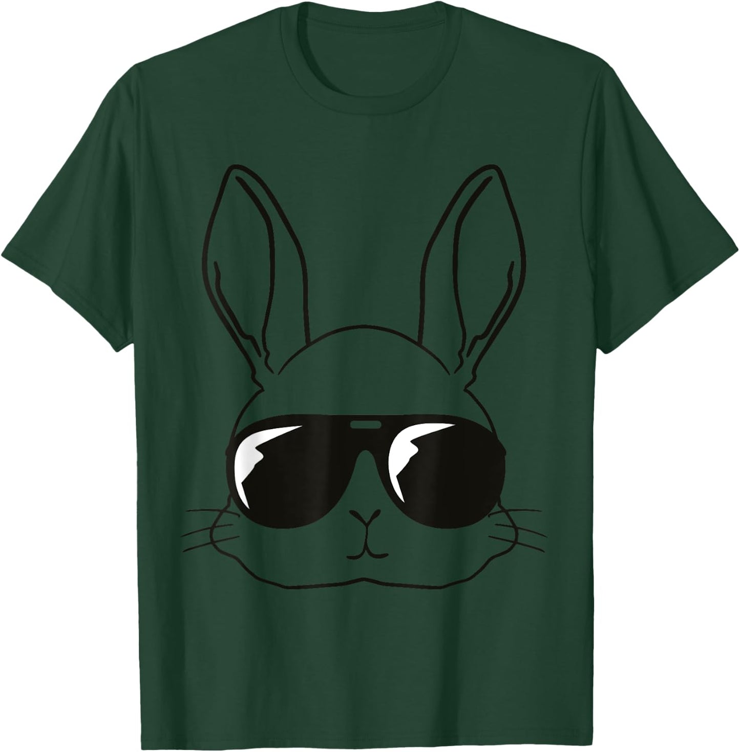 Cool Easter Bunny Face Kids Men Boys Easter , gray T-Shirt - T-Shirt | Forest