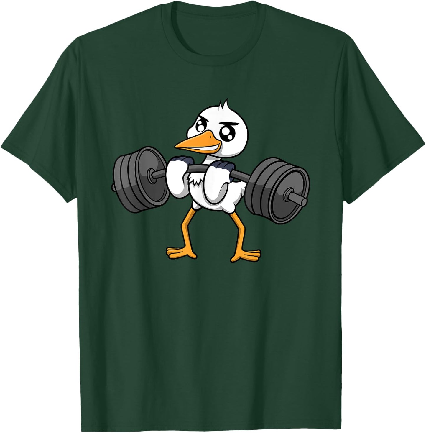 Haltérophilie Cigogne Bodybuilder Gymnastique Entraînement T-Shirt - T-Shirt | Forest