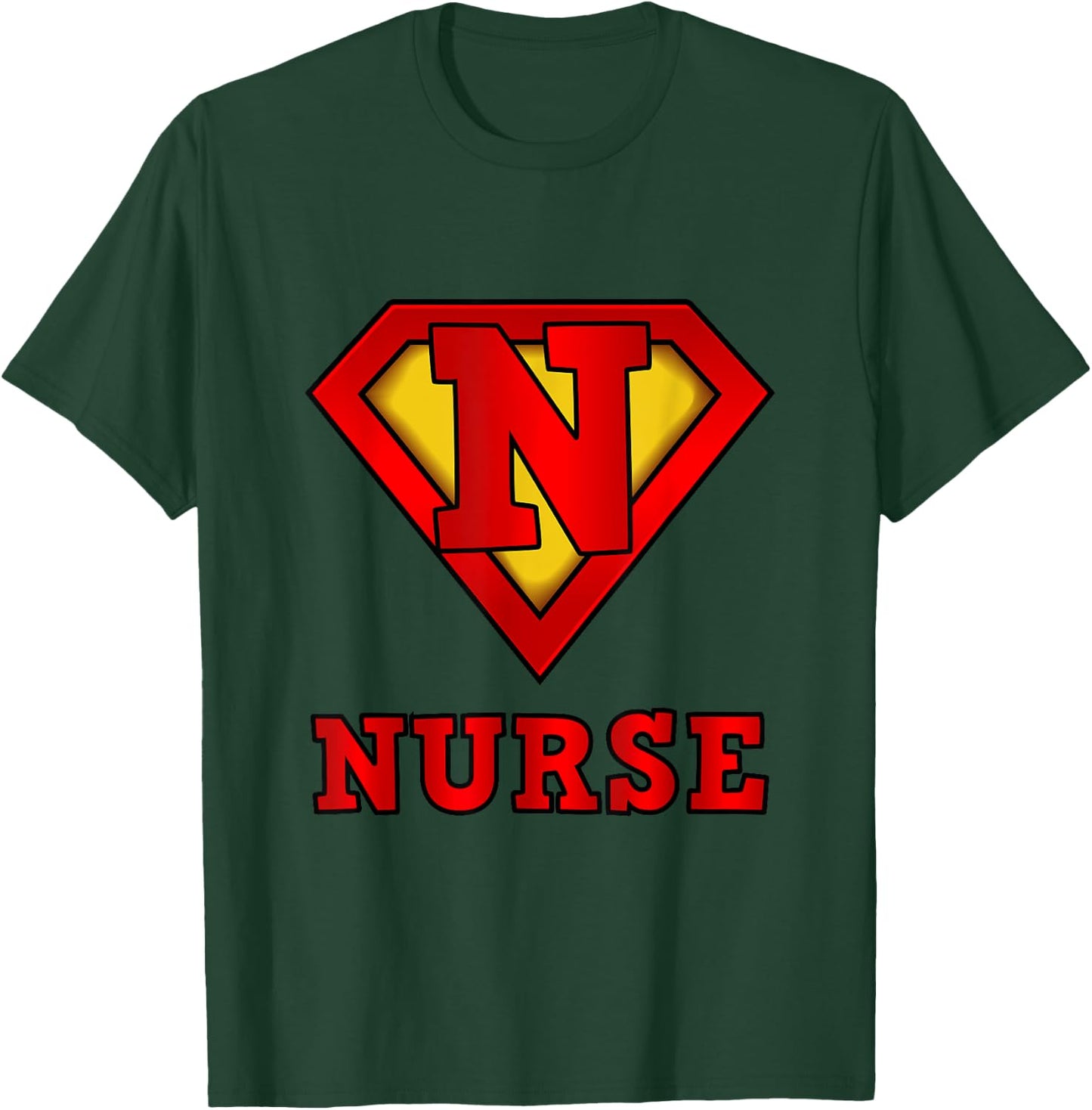 Super Nurse Superhero Great Gift Nurses T-Shirt - T-Shirt | Forest