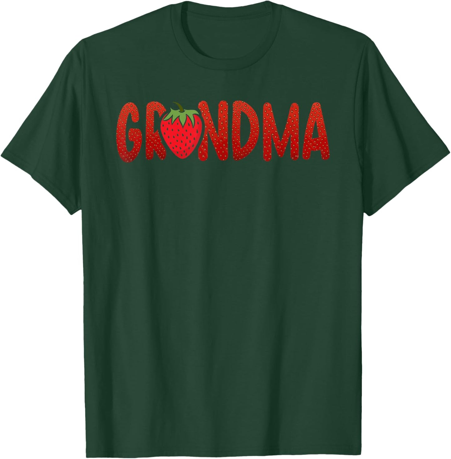 Funny Grandma Strawberry Summer Fruit - Great Mother's Day Women Girls Kids T-Shirt - T-Shirt | Forest