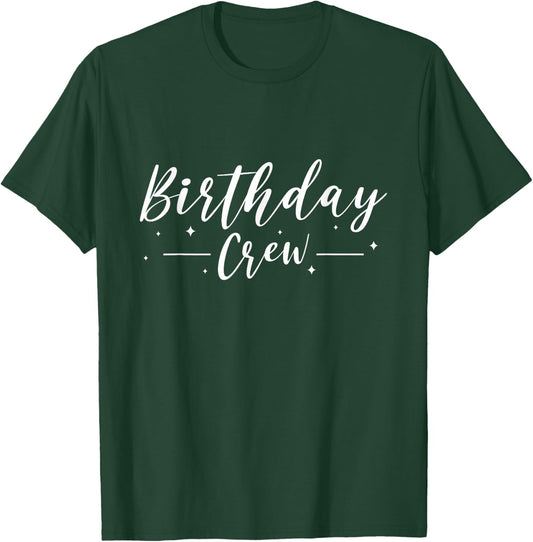 Birthday party with crew motif , black T-Shirt - T-Shirt | Forest