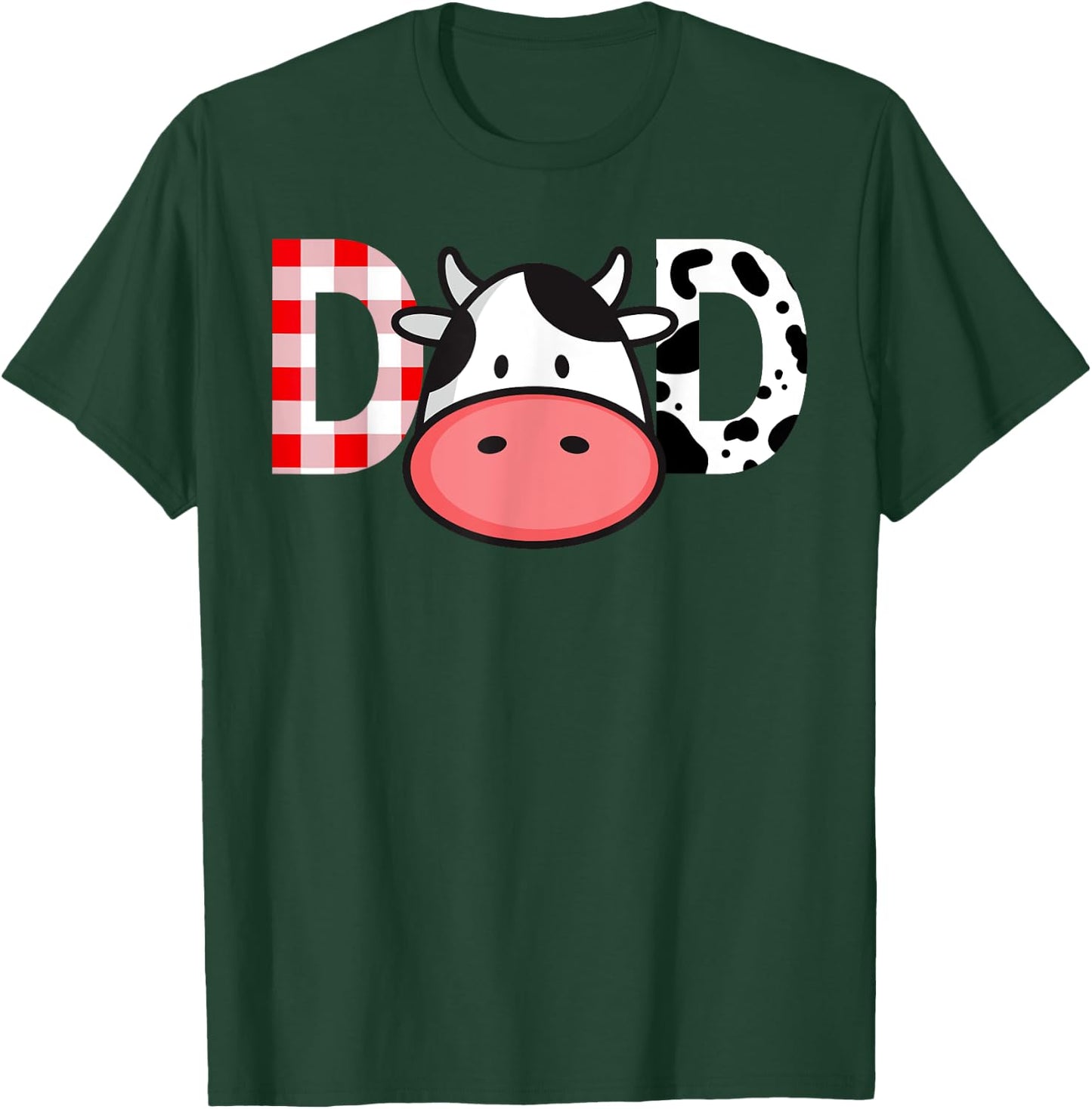 Cow Mom or Dad Birthday Farm Birthday Party T-Shirt - T-Shirt | Forest