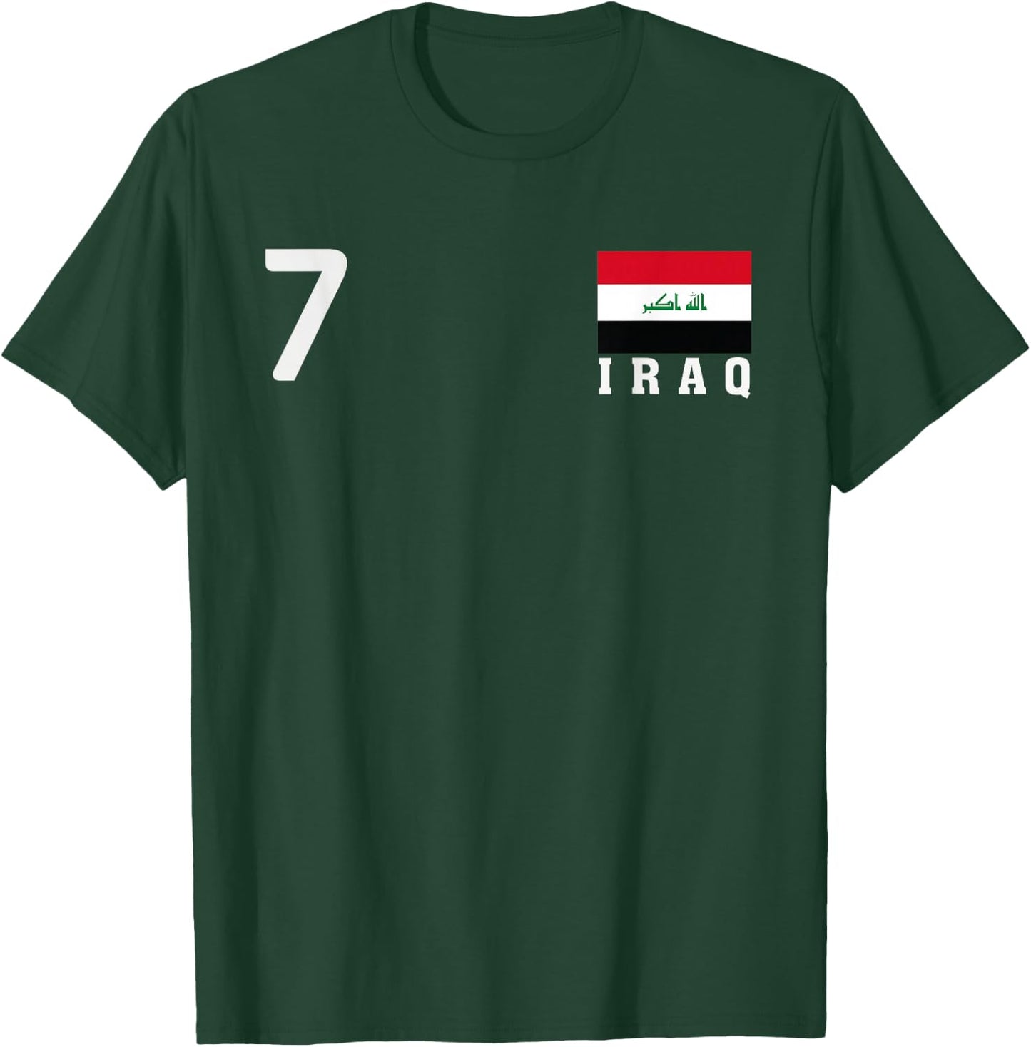 Iraq Number National Flag Country Pride Heritage T-Shirt - T-Shirt | Forest