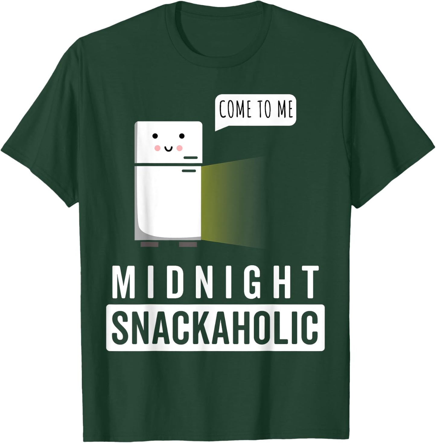 Midnight Snackaholic | Midnight Snack funny men T-Shirt - T-Shirt | Forest
