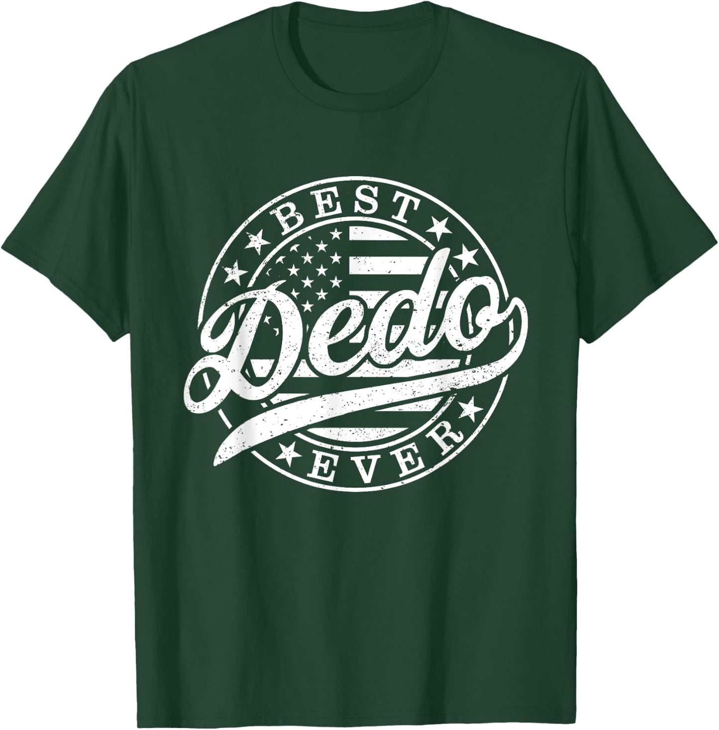 Best Dedo Ever American US Flag Funny Father's Day T-Shirt - T-Shirt | Forest
