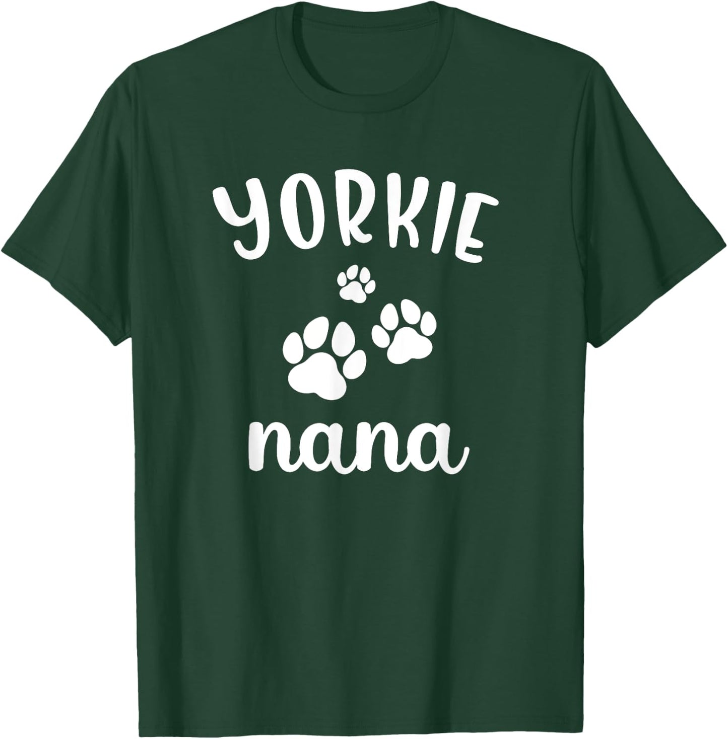 Yorkie Nana Cute Dog Yorkshire Terrier Women Kids T-Shirt - T-Shirt | Forest