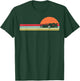 Racing Car Drag Race Sunset Retro Driver Racer Gift T-Shirt - T-Shirt | Forest